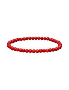 Pulsera Corallo Tinto 4mm