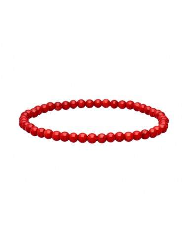 Pulsera Corallo Tinto 4mm