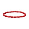 Bracciale in Corallo Tinto 4mm