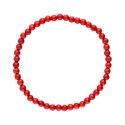 Bracciale in Corallo Tinto 4mm