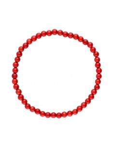 Bracelet de corail teinté 4mm 2