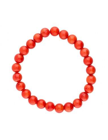 Pulsera Corallo Tinto 8mm
