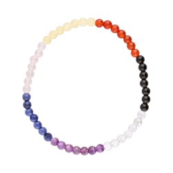 Bracciale Chakras con Onice 4mm -2-