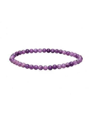 Bracciale di mica lepidolite 4mm.