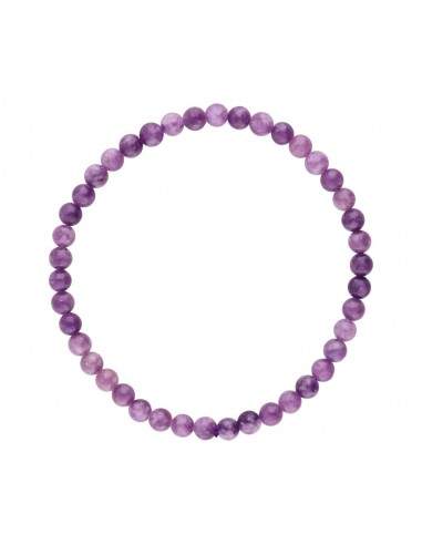 Bracciale di mica lepidolite 4mm.