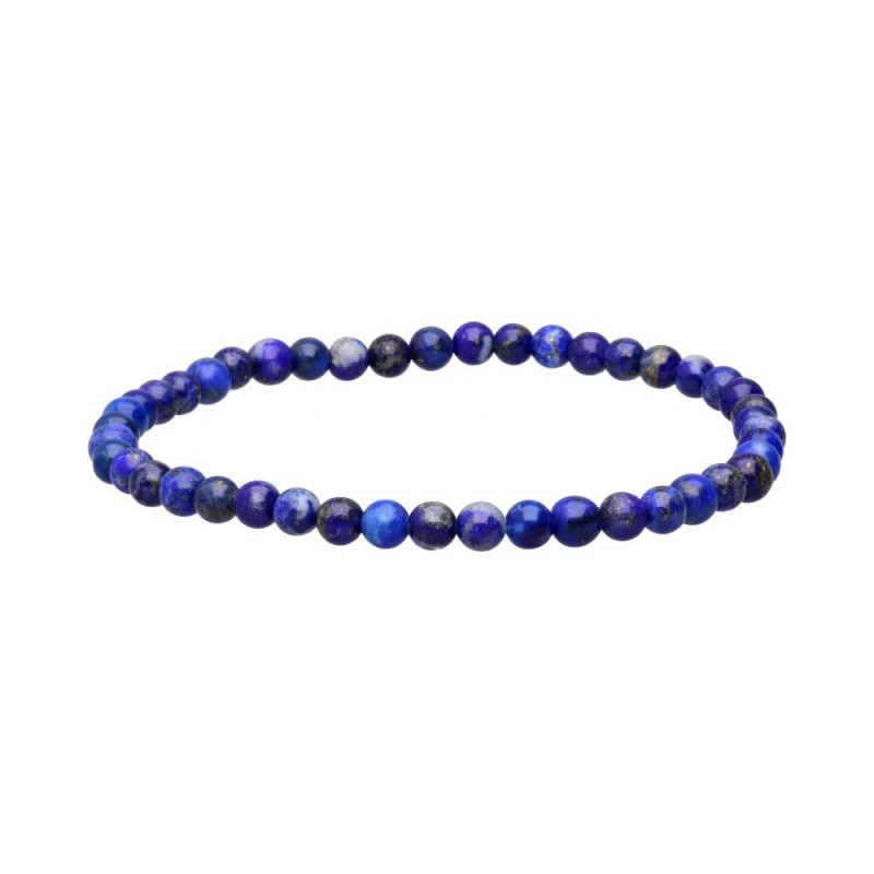 Bracciale in lapislazzuli 4 mm