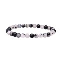 Pulsera de Cuarzo Turmalinado Bola 6mm
