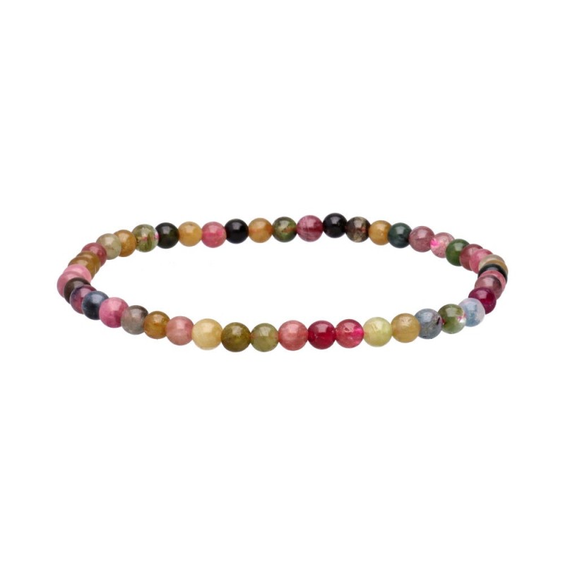 Bracciale in Tormalina Multicolore 4mm