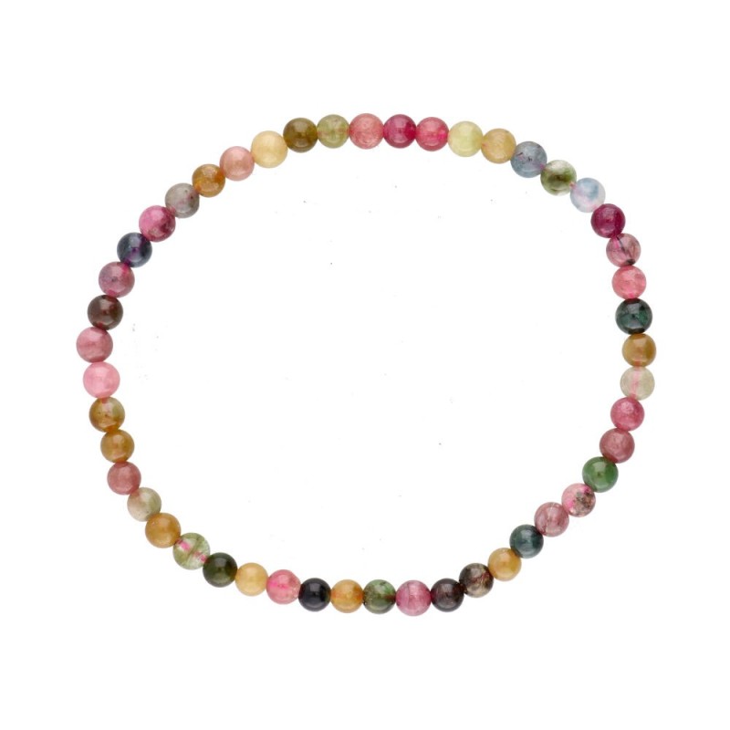 Bracciale in Tormalina Multicolore 4mm