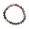 Bracelet de tourmaline multicolore 8mm