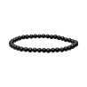 Pulseira de turmalina preta 4mm