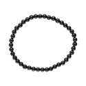 Pulseira de turmalina preta 4mm