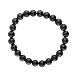 Bracciale in tormalina nera 8 mm