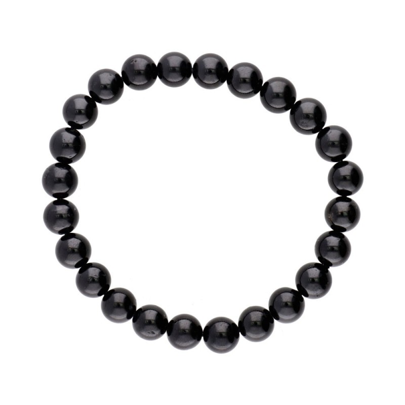 Bracciale in tormalina nera 8 mm