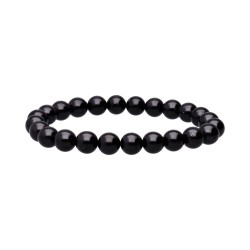 Bracciale in tormalina nera 8 mm