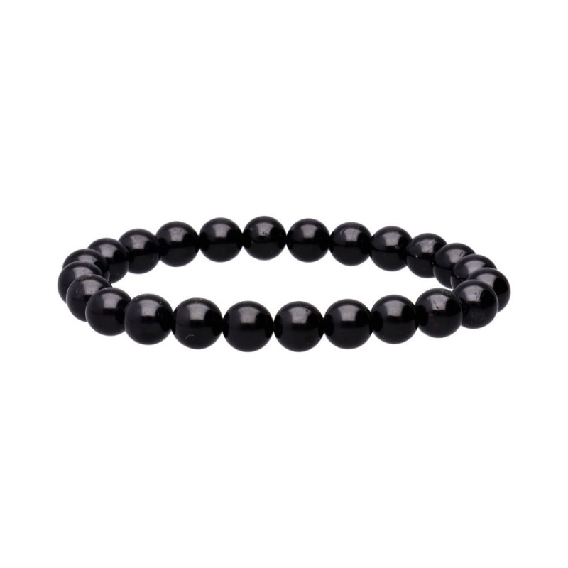 Bracciale in tormalina nera 8 mm