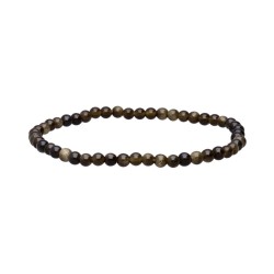 Bracciale in Obsidiana Dorata 4mm