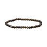 Bracelet d'obsidienne dorée 4mm