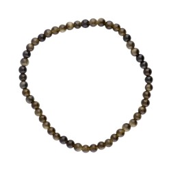Bracciale in Obsidiana Dorata 4mm