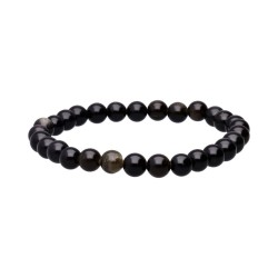 Bracciale in Obsidiana Dorata 6mm
