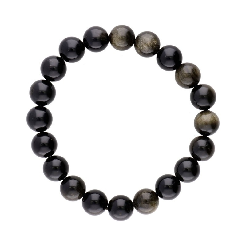Bracciale in Obsidiana Dorata da 12mm