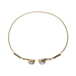 Bracciale in Bronzo con Labradorite Doppia Blu -25.1-