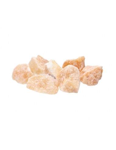 Calcite gialla in pezzi grezzi piccoli