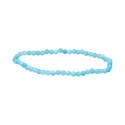 Facetada Amazonite peruana 3mm Bracelete