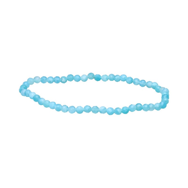 Bracciale Facettato in Amazonite Peruviana 3mm