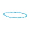 Bracelet d'Amazonite péruvienne à facettes 3mm