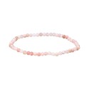 Bracelet à facettes en opale rose 3mm