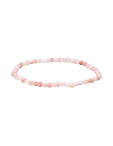 Bracciale in opale rosa sfaccettato 3mm