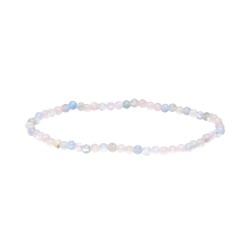 Bracciale a Faccette di Acquamarina e Morganite 3mm