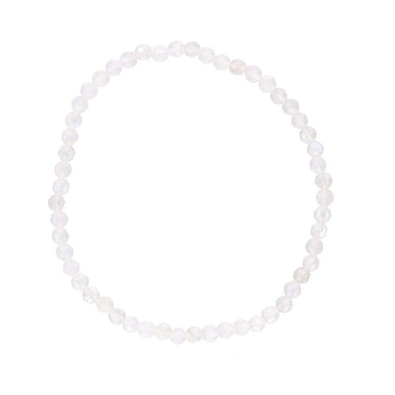Bracciale Faccettato in Pietra Luna 3mm