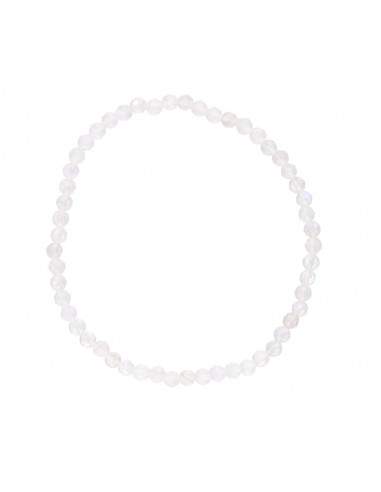 Pulsera Sfaccettata di Pietra Luna 3mm