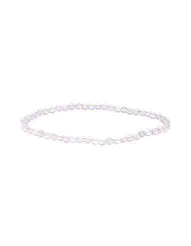 Pulsera Sfaccettata di Pietra Luna 3mm