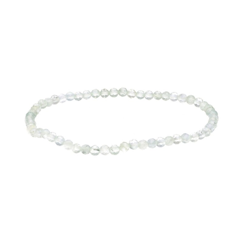 Bracciale Facetato in Prehnite 3mm