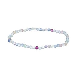 Bracciale Faccettato in Fluorite 3mm