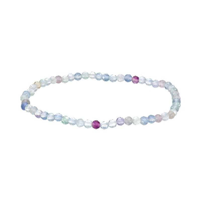 Bracciale Faccettato in Fluorite 3mm