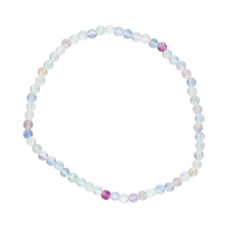 Bracciale Faccettato in Fluorite 3mm