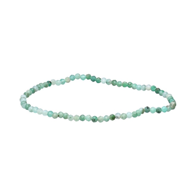 Bracciale Faccettato in Smeraldo 3mm