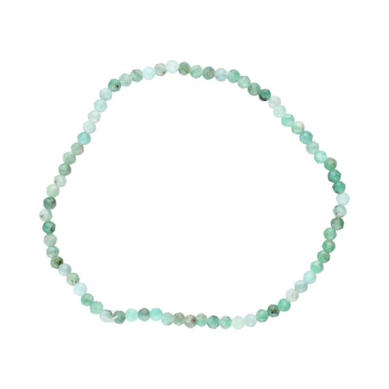 Bracciale Faccettato in Smeraldo 3mm