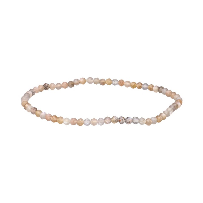 Bracciale Faccettato in Adularia 3mm