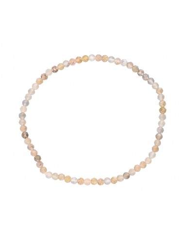 Bracciale sfaccettato di adularia 3mm