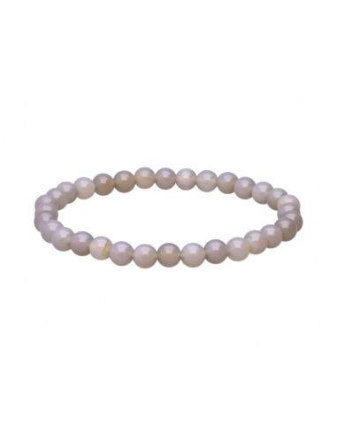 Bracciale in Agata Grigia 6mm