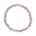 Bracelet d'agate grise 6mm