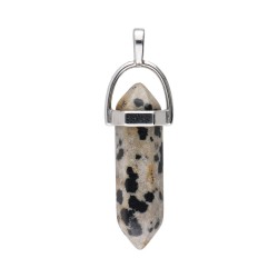 Pendente in Diaspro Dalmata Piccolo Biterminado