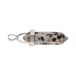 Pendente in Diaspro Dalmata Piccolo Biterminado