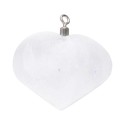 Selenite Heart Pendant