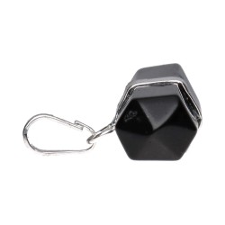 Collana in Obsidiana Biterminata Orizzontale